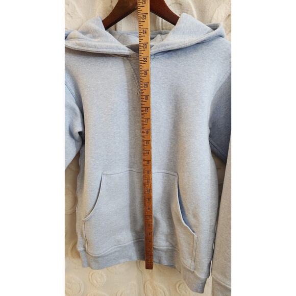 LULULEMON All Yours Hoodie Fleece Womens Size 2 Heathered Blue Linen - Picture 2 of 8